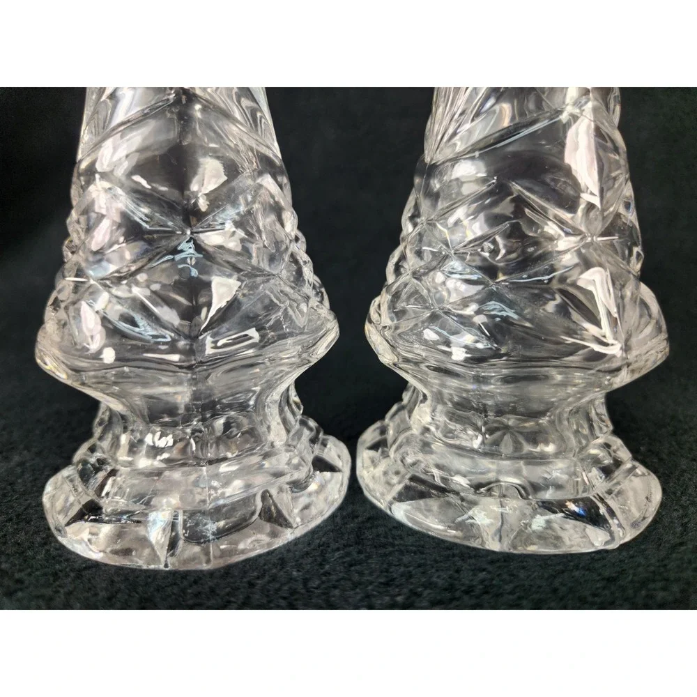 Vintage Crystal Legends by Godinger Silver Art Crystal Salt & Pepper Shaker set